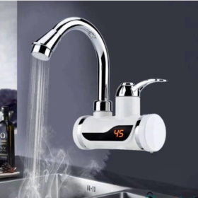 ইন্সট্যান্ট হট ওয়াটার ট্যাপ - রান্নাঘর / ওয়াশ রুমের জন্য (দেয়াল ফিটিং)